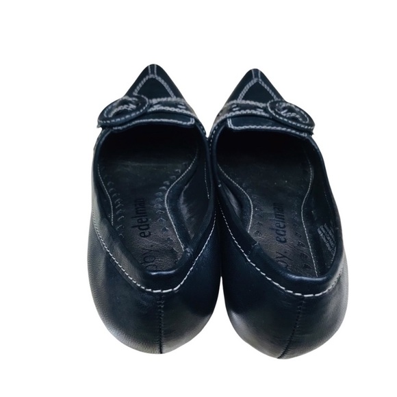 Libby Edelman Becca Point Toe Black Leather shoes 6M - Picture 6 of 7